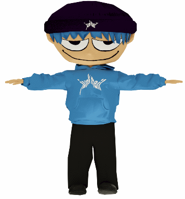 Junkmail Mascot in a T-Pose